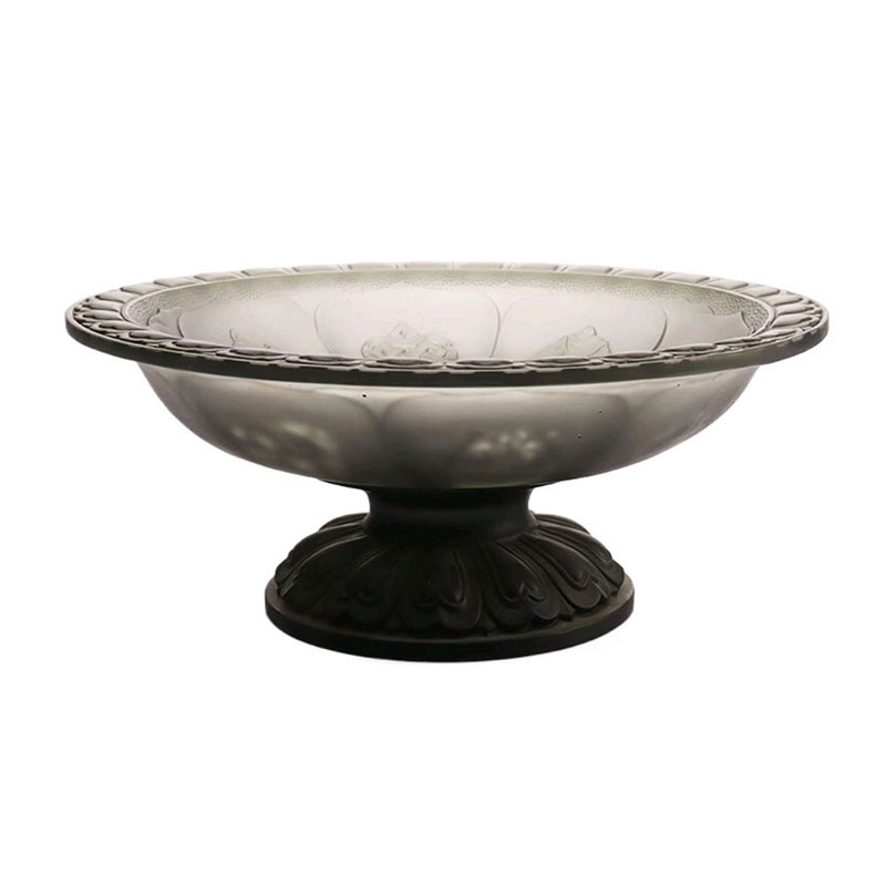 Obstschale aus grauer Glasur