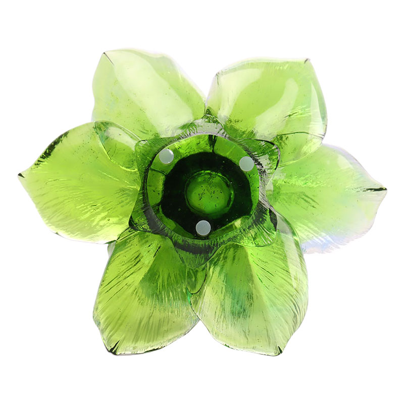 Blütenblattförmiger Kerzenhalter aus Glas