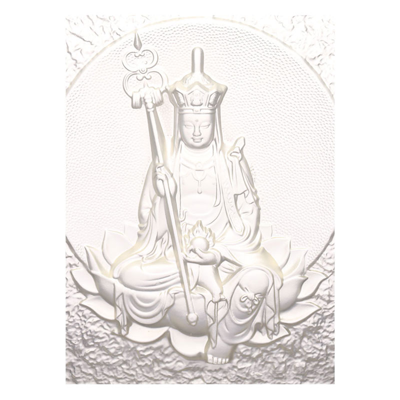 Ksitigarbha Bodhisattva dekorative Liuli-Ziegel