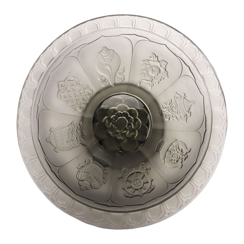 Obstschale aus grauer Glasur