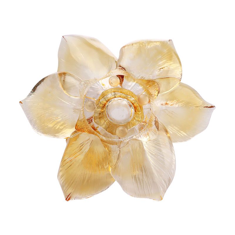 Blütenblattförmiger Kerzenhalter aus Glas