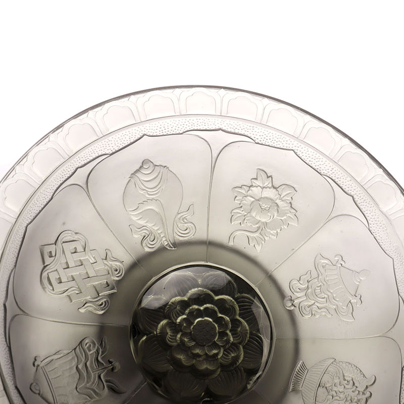 Obstschale aus grauer Glasur