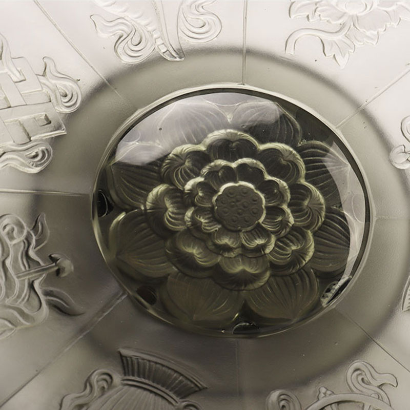 Obstschale aus grauer Glasur