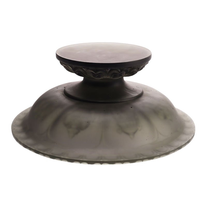 Obstschale aus grauer Glasur