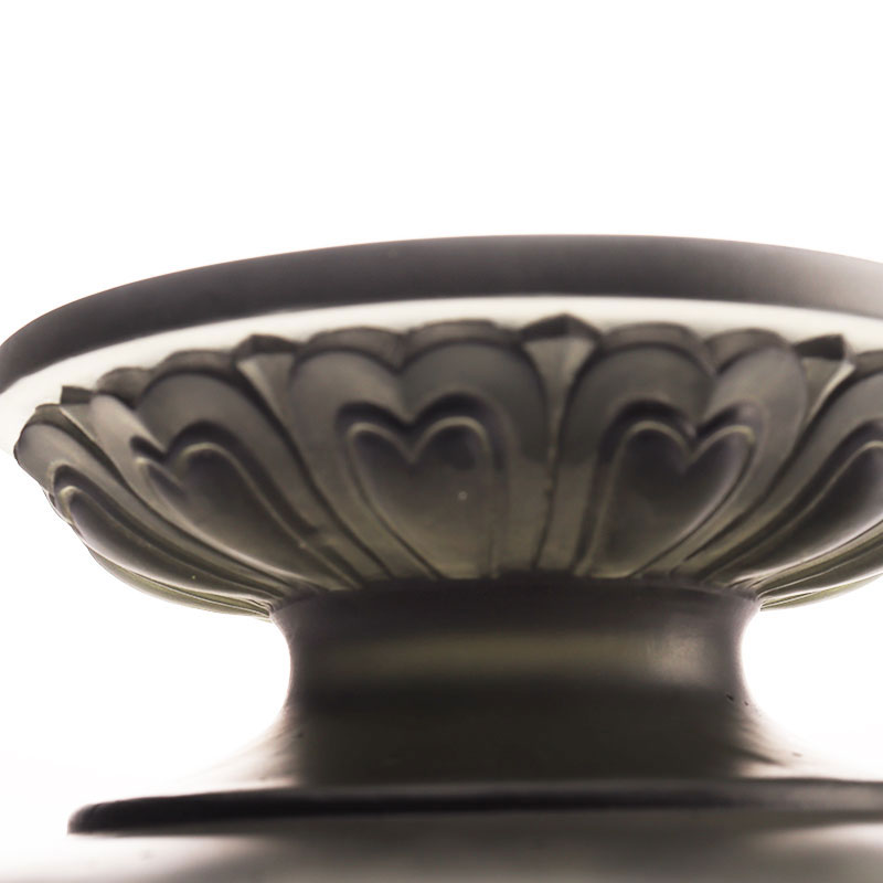 Obstschale aus grauer Glasur