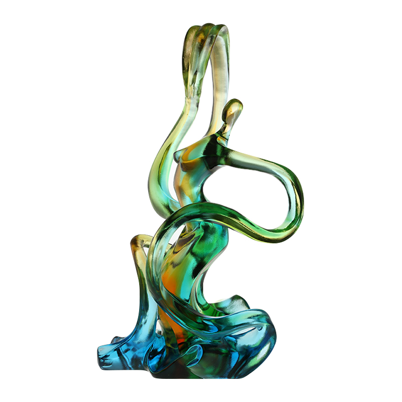 Farbige Glasornamente für die Heimdekoration