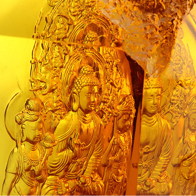 Amitayus-Buddha-Kristallstatuen