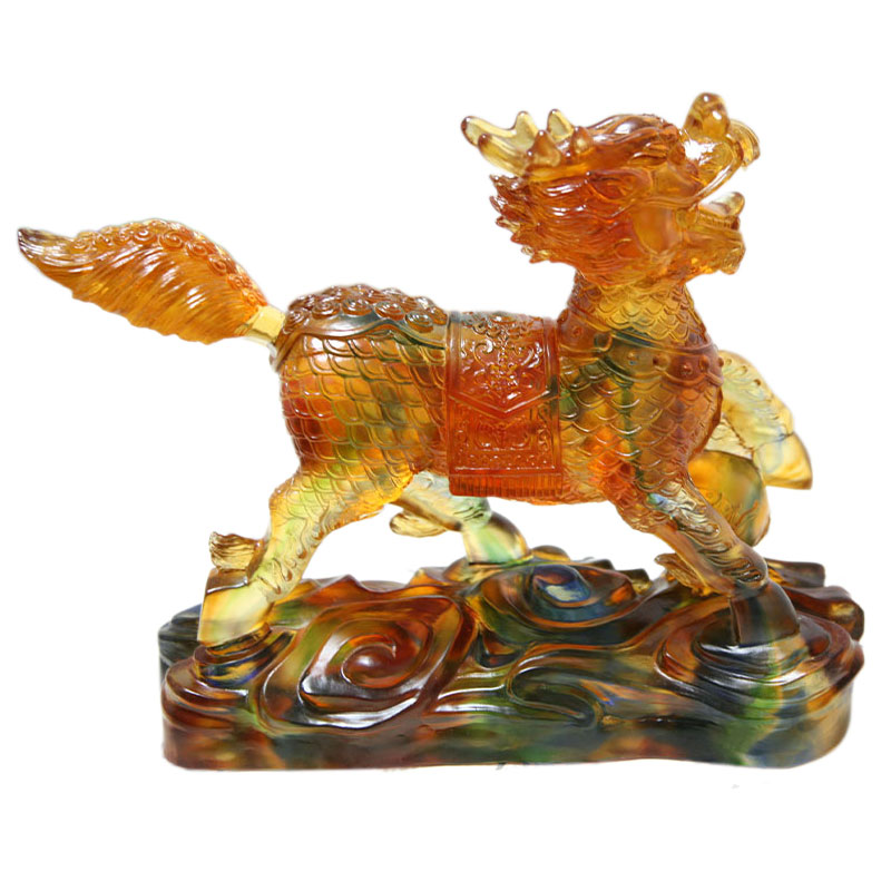 Kirin-Figuren aus Kristallglas, Ornamente