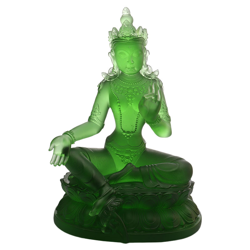Syamatara, Grüne Tara-Glasstatuen