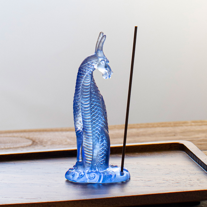 Glas-Kirin-Räucherstäbchenhalter