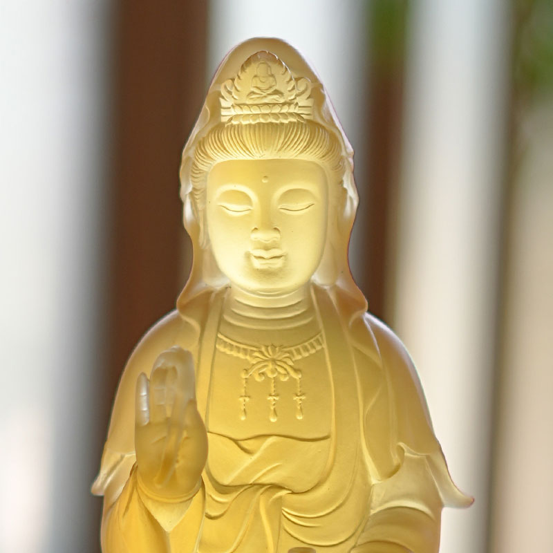 Guanyin Bodhisattva Glasstatue