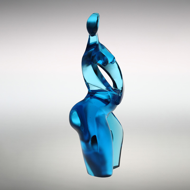 Rein blaue Artemis-Kunstfigurenornamente